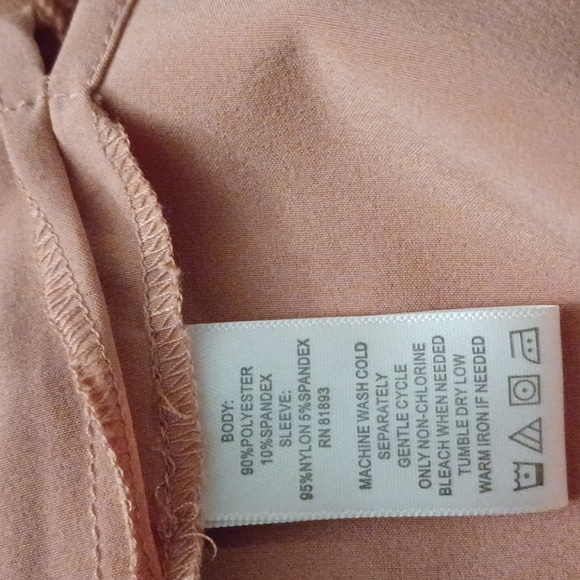 4/$60 New Pink Blouse With Lace Half-Sleeves - Size XL - Picture 6 of 6